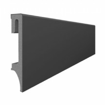 Espumo Kompozit Süpürgelik 8 cm Antrasit | Suya Dayanıklı Parke Duvar Süpürgelik 2,40 m ESP205