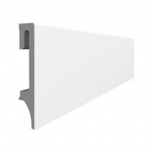 Espumo Kompozit Süpürgelik 8 cm Beyaz | Suya Dayanıklı Parke Duvar Süpürgelik 2,40 m ESP201