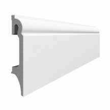 Espumo Suya Dayanıklı Kompozit Süpürgelik 8 cm - 2,50 Metre - Beyaz - ESP301